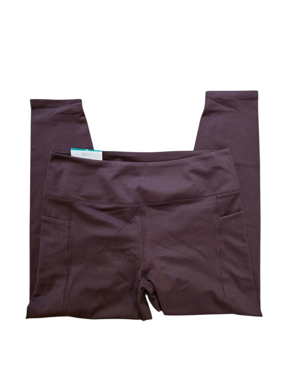 Danskin Satin Stitch 7/8 Leggings in Deep Plum